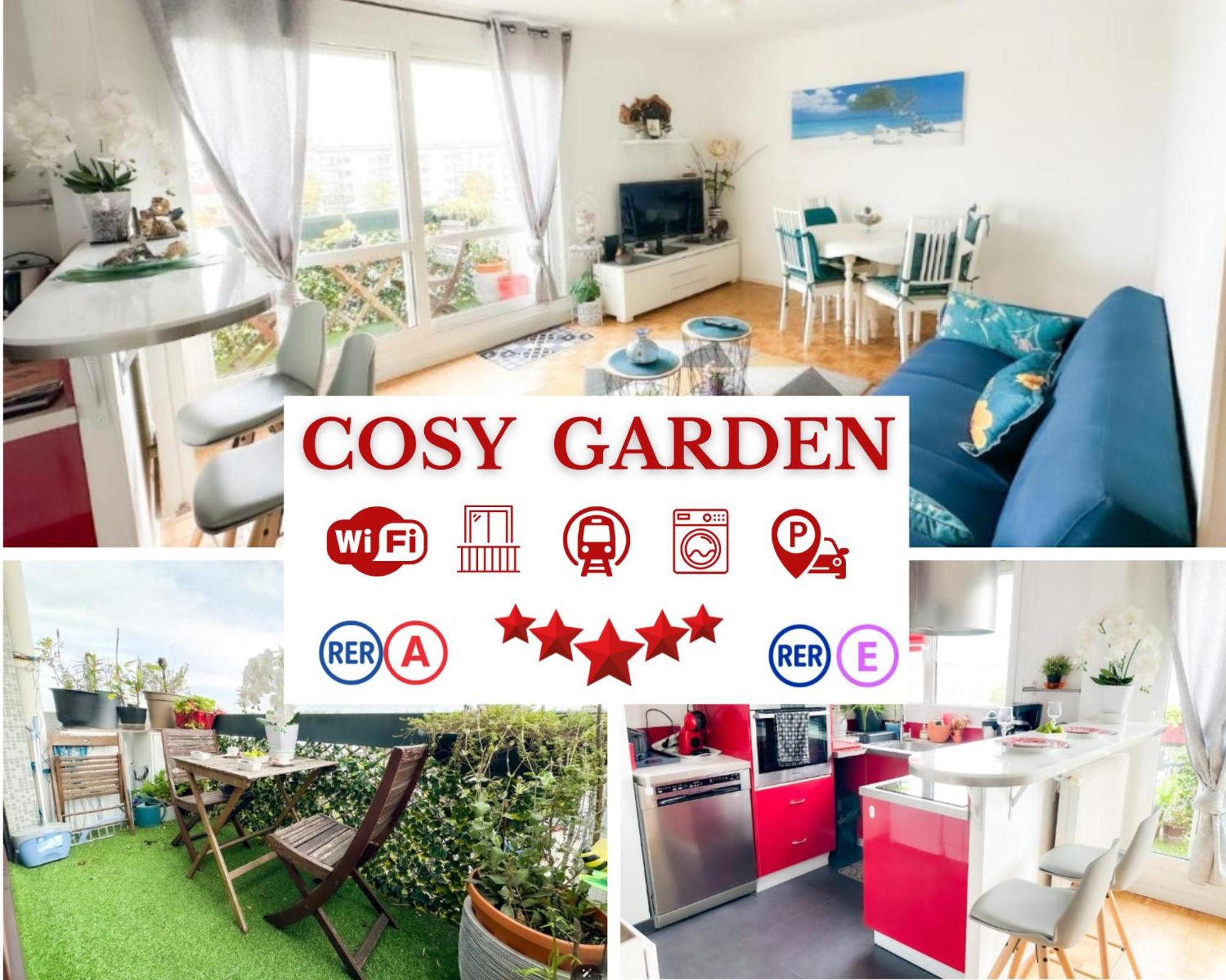 - Le Cosy Garden - Proche Rer A Et E - Paris Disney - Parking Et Wifi Gratuit ! Family Special Offer Champigny-sur-Marne Eksteriør bilde